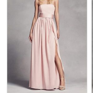 Vera Wang Strapless Bridesmaid Dress Midnight Sz 2